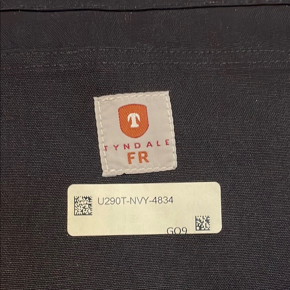 Tyndale Fire Resistant Men's Black Cargo Pants New! 48x30 - Picture 1 of 6